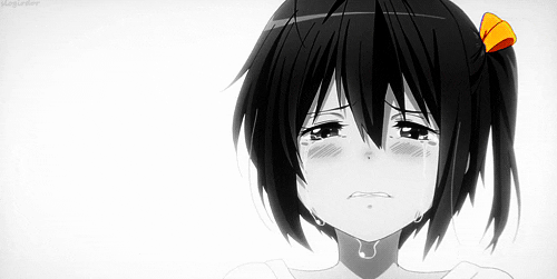 anime cute girl crying tears