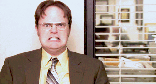 the office screaming dwight schrute