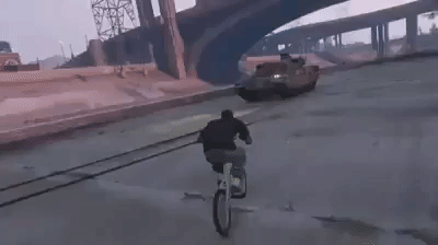 Crazy GTA Stunt in gaming gifs