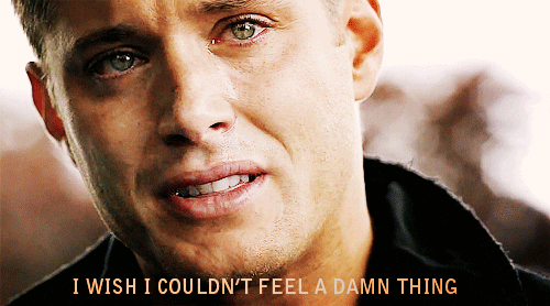 Image result for dean winchester crying gif