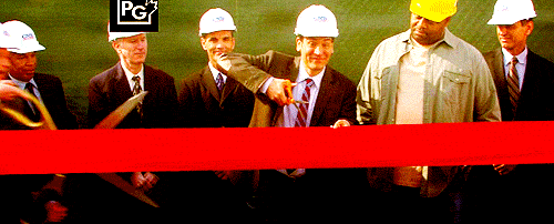 A gif representing the ribbon cutting at American Dream mall