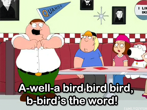 Family Guy Bird Is The Word GIF - Find & Share on GIPHY
