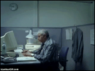 Image result for old man computer gif