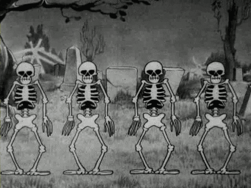 skeleton animated GIF 