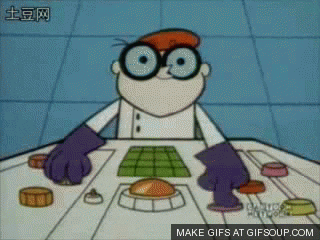 stimpy pushing red button gif