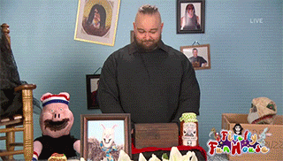 4. Face-Off between Bray Wyatt and Triple H Giphy