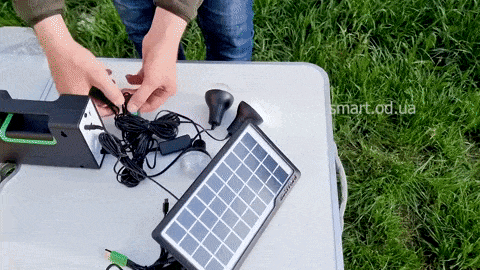 Kit Panel Solar Camping 3 Bombillas Usb Radio Mp3 Linterna y Bluetooth – Pixel Tech Store
