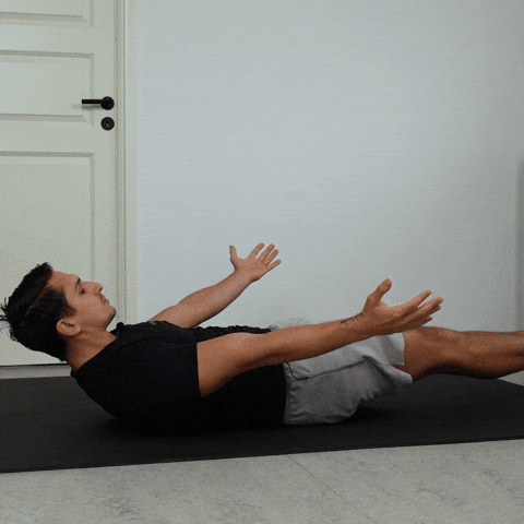 hollow body to superman hold exercise demonstration