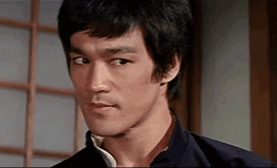 Bruce Lee yeah right guy