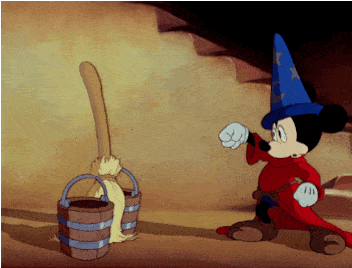 Mickey Mouse Wizard animated GIF