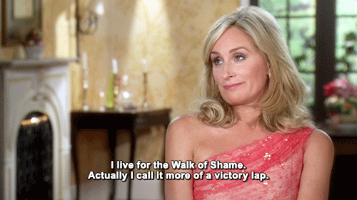 Walk Of Shame Sonja Morgan By Realitytv Find And Share On Giphy