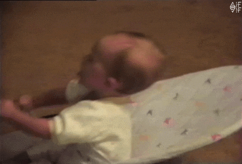 Baby fitness in funny gifs