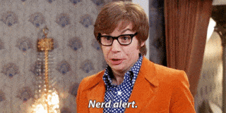 Nerd Alert. Nerdalert. Nerdglert meme reference