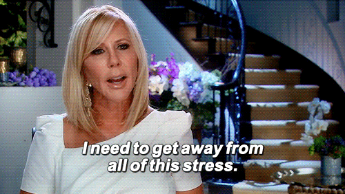 work vacation real housewives of orange county rhoc stress